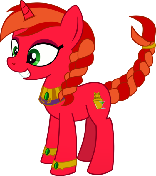 Size: 736x831 | Tagged: safe, artist:cinder vel, derpibooru import, oc, unofficial characters only, pony, unicorn, braided tail, female, image, mare, niclove, png, simple background, transparent background