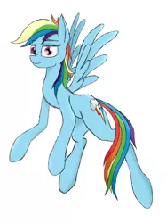 Size: 1430x1907 | Tagged: safe, artist:uwuwo, derpibooru import, rainbow dash, pegasus, pony, image, jpeg, solo