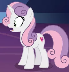 Size: 685x717 | Tagged: safe, derpibooru import, screencap, sweetie belle, pony, unicorn, growing up is hard to do, cropped, female, image, mare, older, older sweetie belle, open mouth, png