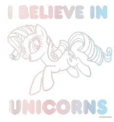 Size: 700x750 | Tagged: safe, derpibooru import, official, rarity, pony, unicorn, cropped, design, female, g4, image, mare, merchandise, outline, png, shirt design, simple background, solo, text, transparent background