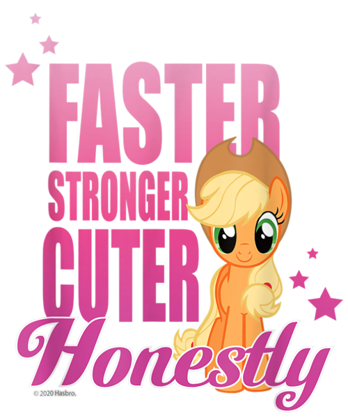 Size: 750x900 | Tagged: safe, derpibooru import, official, applejack, earth pony, pony, applejack's hat, cowboy hat, cropped, design, female, g4, hat, image, mare, merchandise, png, shirt design, simple background, solo, stars, text, transparent background