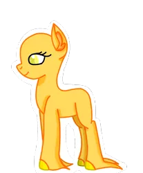 Size: 1188x1434 | Tagged: safe, artist:goldlines005, derpibooru import, oc, unofficial characters only, earth pony, pony, bald, base, earth pony oc, eyelashes, female, hoof fluff, image, mare, png, simple background, smiling, solo, transparent background