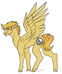 Size: 817x965 | Tagged: safe, artist:lilylovat, derpibooru import, oc, oc:radar burst, pegasus, pony, image, male, pegasus oc, png, simple background, transparent background, wings