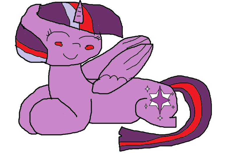 Size: 1768x1176 | Tagged: safe, artist:coltfan97, derpibooru import, twilight sparkle, twilight sparkle (alicorn), alicorn, pony, 1000 hours in ms paint, blushing, cute, eyes closed, image, png