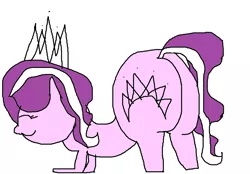 Size: 2062x1438 | Tagged: suggestive, artist:coltfan97, derpibooru import, diamond tiara, earth pony, pony, 1000 hours in ms paint, butt, butt shake, diamond buttiara, huge butt, image, large butt, png, solo, twerking