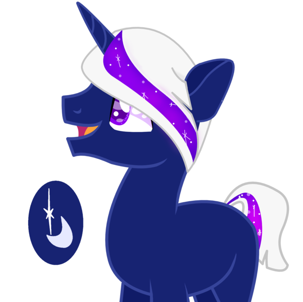 Size: 1700x1695 | Tagged: safe, artist:goldlines005, derpibooru import, oc, unofficial characters only, pony, unicorn, base used, ethereal mane, horn, image, magical lesbian spawn, male, offspring, parent:princess luna, parent:twilight sparkle, parents:twiluna, png, simple background, smiling, solo, stallion, starry mane, transparent background, unicorn oc