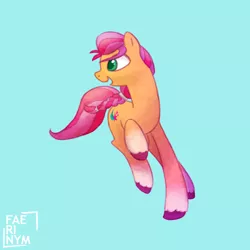 Size: 1000x1000 | Tagged: safe, artist:faerinym, derpibooru import, sunny starscout, earth pony, pony, spoiler:g5, g5, image, jpeg, simple background, solo