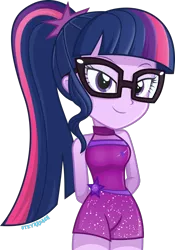 Size: 1000x1426 | Tagged: safe, artist:steyrrdash, derpibooru import, sci-twi, twilight sparkle, equestria girls, clothes, cute, female, glasses, image, looking at you, png, simple background, smiling, solo, transparent background, twiabetes