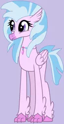 Size: 1640x3144 | Tagged: safe, artist:jadethepegasus, derpibooru import, silverstream, classical hippogriff, hippogriff, cute, diastreamies, female, image, jewelry, necklace, older, older silverstream, png, solo