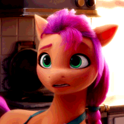 Size: 1716x1716 | Tagged: safe, derpibooru import, screencap, sunny starscout, earth pony, pony, my little pony: a new generation, spoiler:g5, spoiler:my little pony: a new generation, absurd file size, absurd gif size, animated, cropped, female, g5, gif, image, mare, open mouth, solo