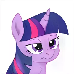 Size: 1024x1024 | Tagged: safe, artist:thisponydoesnotexist, derpibooru import, machine learning generated, pony, unicorn, bored, chest fluff, female, image, lidded eyes, mare, neural network, not twilight sparkle, png, solo, unamused