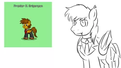 Size: 1920x1080 | Tagged: safe, artist:truffle shine, derpibooru import, oc, oc:rail road, unofficial characters only, bat pony, pony, pony town, armenian, clothes, image, necktie, png, solo
