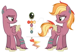 Size: 1280x894 | Tagged: safe, artist:cloefo05, artist:elementbases, derpibooru import, oc, pegasus, pony, base used, ear piercing, earring, female, freckles, image, jewelry, mare, offspring, parent:big macintosh, parent:rainbow dash, parents:rainbowmac, pegasus oc, piercing, png, reference sheet, simple background, solo, transparent background, unshorn fetlocks, wings