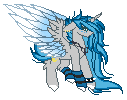 Size: 127x100 | Tagged: safe, artist:inspiredpixels, derpibooru import, oc, unofficial characters only, alicorn, pony, animated, colored wings, gif, gradient wings, image, simple background, solo, transparent background, wings