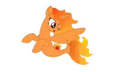 Size: 1280x720 | Tagged: safe, artist:moonlight0619, derpibooru import, oc, unofficial characters only, alicorn, pony, seapony (g4), base used, dorsal fin, female, fin wings, fish tail, flowing mane, flowing tail, image, orange mane, png, red eyes, seaponified, simple background, smiling, solo, species swap, tail, transparent background, wings