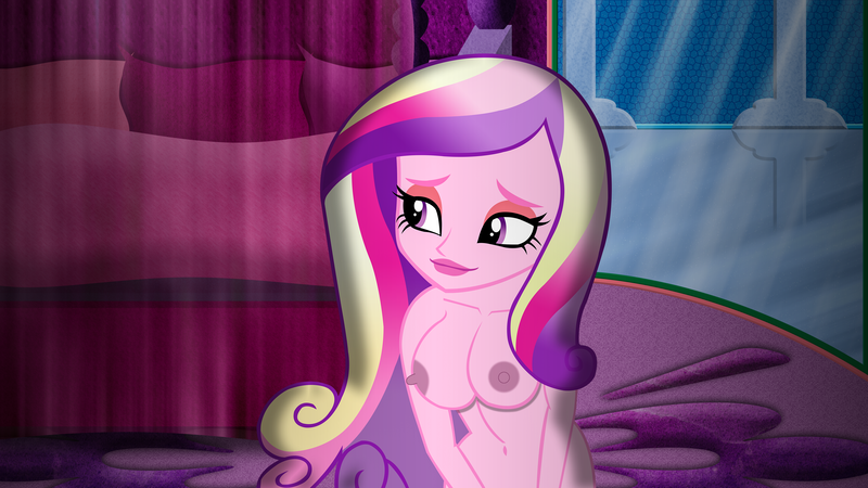 Size: 5120x2880 | Tagged: questionable, artist:laszlvfx, derpibooru import, edit, editor:usuarioregular2600, princess cadance, equestria girls, areola, belly button, breasts, dean cadance, erect nipples, female, image, nipples, nudity, png, solo, solo female, wallpaper, wallpaper edit