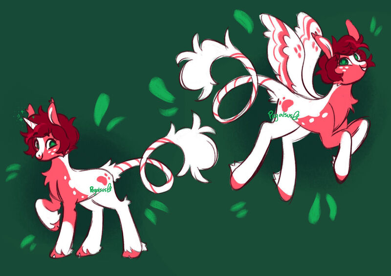 Size: 1280x903 | Tagged: safe, artist:pegalsus, derpibooru import, oc, oc:strawberry, pegasus, pony, unicorn, female, image, jpeg, mare, race swap, self ponidox, solo