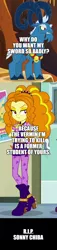 Size: 500x2202 | Tagged: safe, derpibooru import, edit, edited screencap, screencap, adagio dazzle, grogar, comic, image, in memoriam, kill bill, png, quentin tarantino, rest in peace, screencap comic