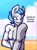 Size: 1896x2530 | Tagged: suggestive, artist:bronypanda, derpibooru import, oc, oc:dreamy daze, unofficial characters only, anthro, ..., beach, image, male, png, solo, solo male, tan lines