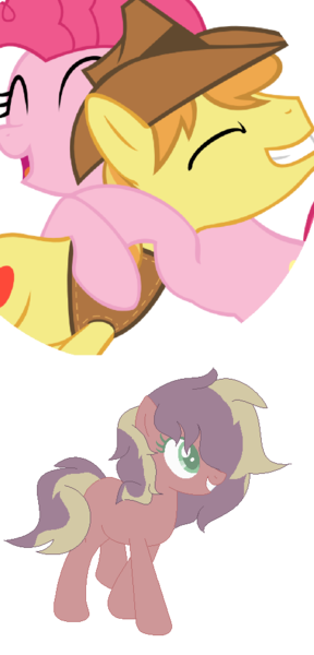 Size: 467x972 | Tagged: safe, artist:dewbug-queen, derpibooru import, braeburn, pinkie pie, braepie, female, image, male, parents:braepie, png, shipping, straight