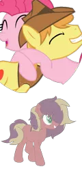 Size: 467x972 | Tagged: safe, artist:dewbug-queen, derpibooru import, braeburn, pinkie pie, braepie, female, image, male, parents:braepie, png, shipping, straight