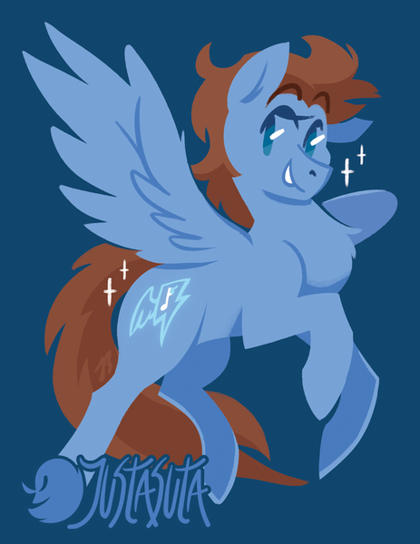 Size: 695x900 | Tagged: safe, artist:justasuta, derpibooru import, oc, unofficial characters only, pegasus, pony, image, png, solo