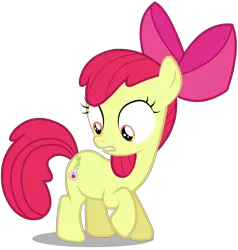 Size: 2000x2100 | Tagged: safe, artist:hanifanims, derpibooru import, apple bloom, earth pony, pony, bloom and gloom, female, filly, image, png, simple background, solo, transparent background, vector