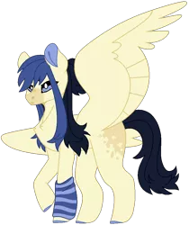 Size: 818x975 | Tagged: safe, artist:ang3ls-adopts, derpibooru import, oc, unofficial characters only, pegasus, pony, female, image, mare, offspring, parent:fluttershy, parent:soarin', parents:soarinshy, pegasus oc, png, simple background, solo, transparent background, wings