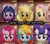 Size: 1650x1440 | Tagged: artist needed, safe, derpibooru import, applejack, fluttershy, pinkie pie, rainbow dash, rarity, twilight sparkle, earth pony, pegasus, unicorn, face, female, image, mii, miitopia, nintendo, png