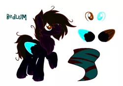 Size: 1177x817 | Tagged: safe, artist:aonairfaol, derpibooru import, oc, unofficial characters only, pegasus, pony, base used, black background, heterochromia, image, male, messy mane, pegasus oc, png, raised hoof, reference sheet, simple background, solo, stallion, two toned wings, white background, wings