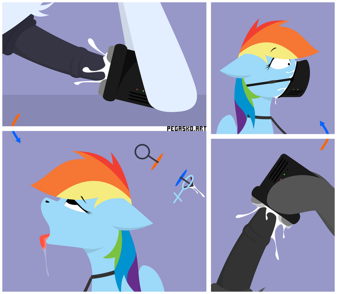 Size: 2500x2182 | Tagged: explicit, artist:pegasko, derpibooru import, rainbow dash, soarin', thunderlane, pegasus, pony, ahegao, blowjob, collar, comic, cum, cum in mouth, cumming, dripping, face mask, facefuck, female, fleshlight, horsecock, image, leash, lineless, male, mask, muzzle, now you're fucking with portals, nudity, onahole, open mouth, oral, penetrable sex toy, penis, png, portal, portal fleshlight, portal mask, portal onahole, portal panties, portals, sex, sex toy, sex via portal, shipping, simple background, soarindash, straight, thunderdash, tongue out