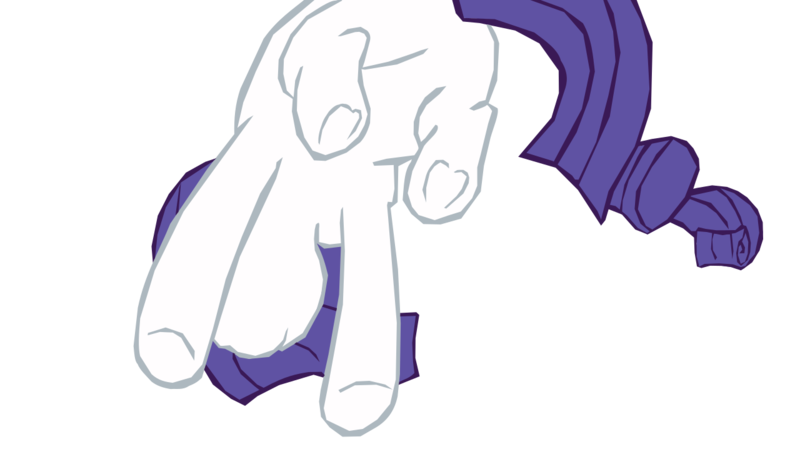 Size: 1280x750 | Tagged: safe, artist:benpictures1, artist:chedx, derpibooru import, rarity, pony, unicorn, comic:the storm kingdom, my little pony: the movie, bad end, butt, female, frog (hoof), image, implied tempest shadow, inkscape, mare, png, rearity, simple background, solo, solo female, transparent background, underhoof, vector