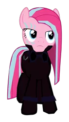 Size: 1280x2247 | Tagged: safe, artist:benpictures1, derpibooru import, pinkie pie, pony, comic:the storm kingdom, my little pony: the movie, bodysuit, clothes, command 6, crystal of light, female, goggles, image, inkscape, mare, pinkamena diane pie, png, simple background, solo, solo female, transparent background, vector