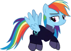 Size: 1280x920 | Tagged: safe, artist:benpictures1, derpibooru import, rainbow dash, pegasus, pony, comic:the storm kingdom, my little pony: the movie, bad end, bodysuit, clothes, command 6, crystal of light, female, flying, image, inkscape, mare, png, simple background, solo, transparent background, vector