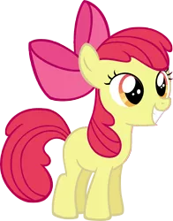 Size: 6000x7662 | Tagged: safe, artist:moongazeponies, derpibooru import, apple bloom, earth pony, pony, apple bloom's bow, bow, excited, female, filly, hair bow, image, png, simple background, solo, transparent background, vector