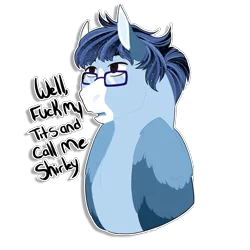 Size: 512x512 | Tagged: safe, artist:inisealga, derpibooru import, oc, oc:soaring spirit, pegasus, glasses, image, markings, pegasus oc, png, simple background, sticker, sticker set, swearing, transparent background, vulgar, wings