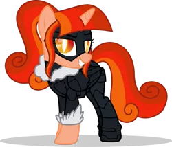 Size: 1280x1095 | Tagged: safe, artist:mlp-trailgrazer, derpibooru import, oc, oc:starry flame, pegasus, pony, black cat, clothes, cosplay, costume, female, image, mare, png, simple background, solo, transparent background