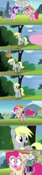 Size: 1280x5230 | Tagged: safe, artist:silverbuller, derpibooru import, edit, edited screencap, screencap, derpy hooves, maud pie, pinkie pie, starlight glimmer, rock solid friendship, comic, image, png, screencap comic, underp