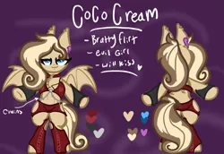 Size: 2380x1640 | Tagged: suggestive, artist:nootaz, derpibooru import, oc, oc:coco cream, corrupted, image, png, reference sheet