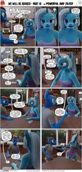 Size: 2000x4190 | Tagged: suggestive, artist:stellarator, derpibooru import, trixie, oc, oc:smoothie, anthro, unguligrade anthro, comic:we will be adored, comic:we will be adored part 18, 3d, blender, breasts, comic, cycles, delicious flat chest, image, not sfm, png