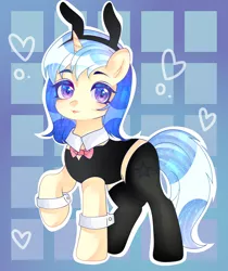 Size: 2600x3100 | Tagged: safe, derpibooru import, oc, oc:twinblade, pony, unicorn, bunny ears, bunny suit, clothes, female, image, looking at you, png, solo, solo female, tongue out