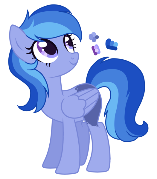 Size: 2100x2400 | Tagged: safe, artist:magicuniclaws, derpibooru import, oc, unofficial characters only, pegasus, pony, female, image, magical lesbian spawn, mare, offspring, parent:princess luna, parent:rainbow dash, parents:lunadash, png, simple background, solo, transparent background