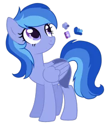 Size: 2100x2400 | Tagged: safe, artist:magicuniclaws, derpibooru import, oc, unofficial characters only, pegasus, pony, female, image, magical lesbian spawn, mare, offspring, parent:princess luna, parent:rainbow dash, parents:lunadash, png, simple background, solo, transparent background
