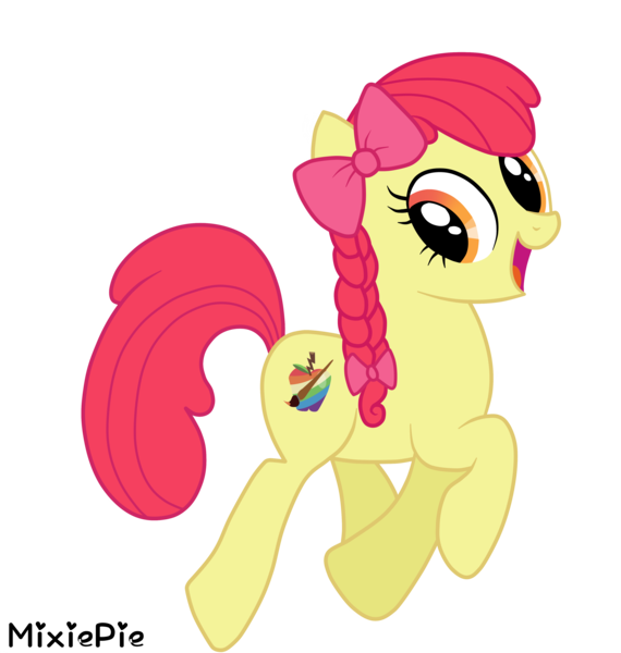 Size: 4000x4207 | Tagged: safe, artist:mixiepie, derpibooru import, apple bloom, earth pony, pony, alternate cutie mark, female, image, mare, older, png, solo