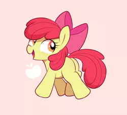 Size: 2200x2000 | Tagged: safe, artist:shinodage, ponybooru import, apple bloom, earth pony, pony, adorabloom, cute, female, filly, image, looking back, png, simple background, solo