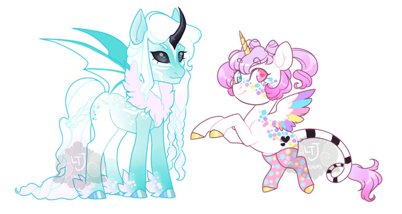 Size: 1500x800 | Tagged: safe, artist:lavvythejackalope, derpibooru import, oc, unofficial characters only, alicorn, bat pony, bat pony alicorn, pony, alicorn oc, bat wings, chest fluff, clothes, duo, female, heterochromia, hoof fluff, horn, image, mare, png, rearing, simple background, smiling, socks, transparent background, wings