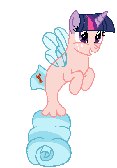 Size: 402x580 | Tagged: safe, artist:qjosh, derpibooru import, part of a set, cozy glow, twilight sparkle, seapony (g4), image, png, transformation