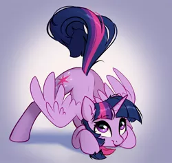 Size: 2228x2116 | Tagged: safe, artist:taneysha, derpibooru import, twilight sparkle, twilight sparkle (alicorn), alicorn, pony, image, jacko challenge, jpeg, smiling, solo, spread wings, wings