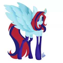 Size: 3000x3000 | Tagged: safe, artist:donnie-moon, derpibooru import, oc, oc:ren, unofficial characters only, pegasus, pony, coat markings, female, image, mare, pegasus oc, png, signature, simple background, socks (coat marking), solo, white background, wings