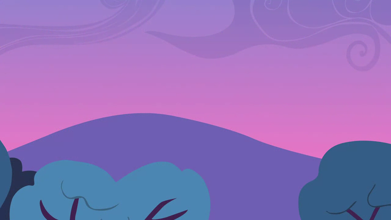 Size: 1280x720 | Tagged: safe, derpibooru import, screencap, flight to the finish, background, cloud, image, mountain, no pony, png, scenic ponyville, sky, tree, twilight (astronomy)